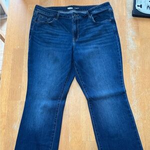 Women’s Kicker bootcut 14 Short Midrise Old Navy Dark Blue Jeans